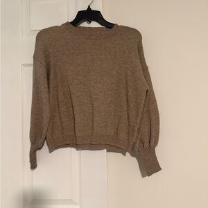 SHEIN Tan Crew Neck Sweater